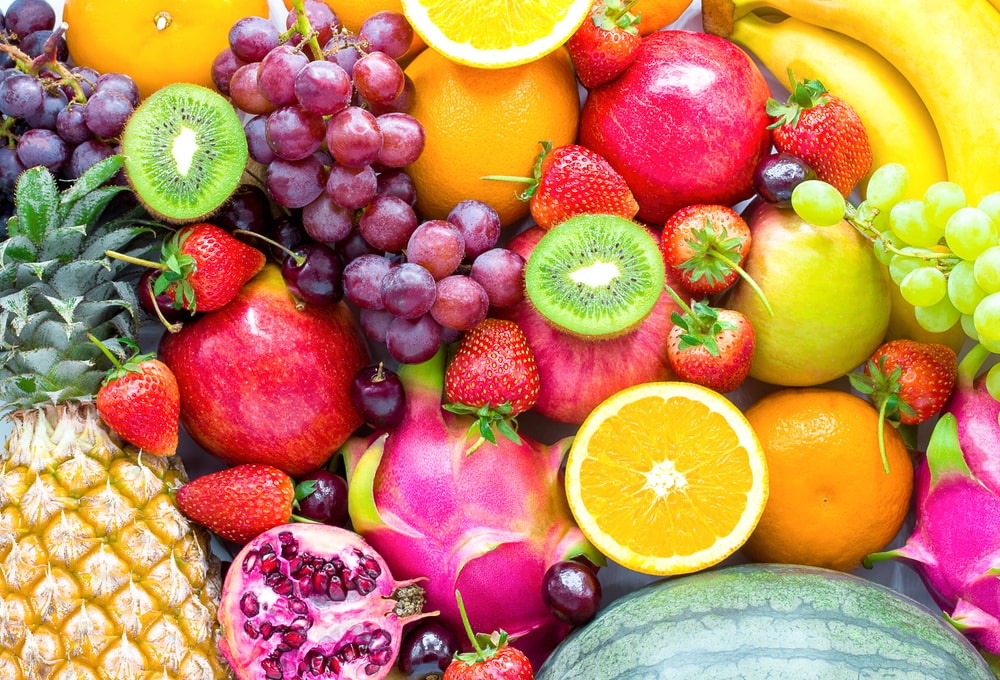 fotos com várias frutas para representar texto sobre fruticultura