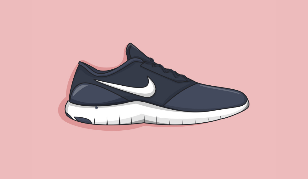 desenho representando um tênis da nike