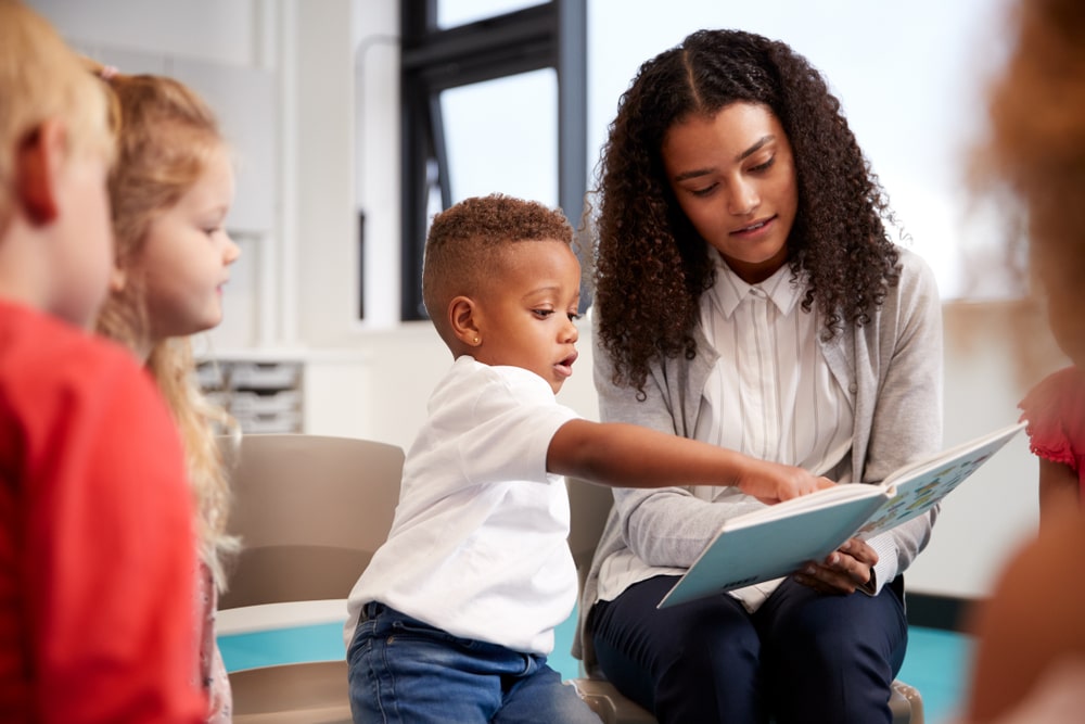 sala de aula para ilustrar texto sobre livros para professor de Educação Infantil